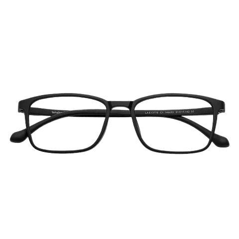 Classic Black Rectangular Glasses