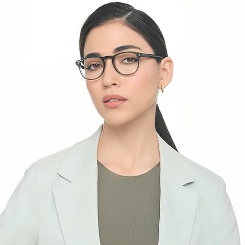 Transparent Round Glasses view 3